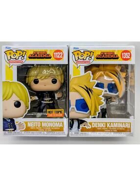 Funko Pop! My Hero Academia Denki Kaminari Figure #1352 & Neito Monoma #1122